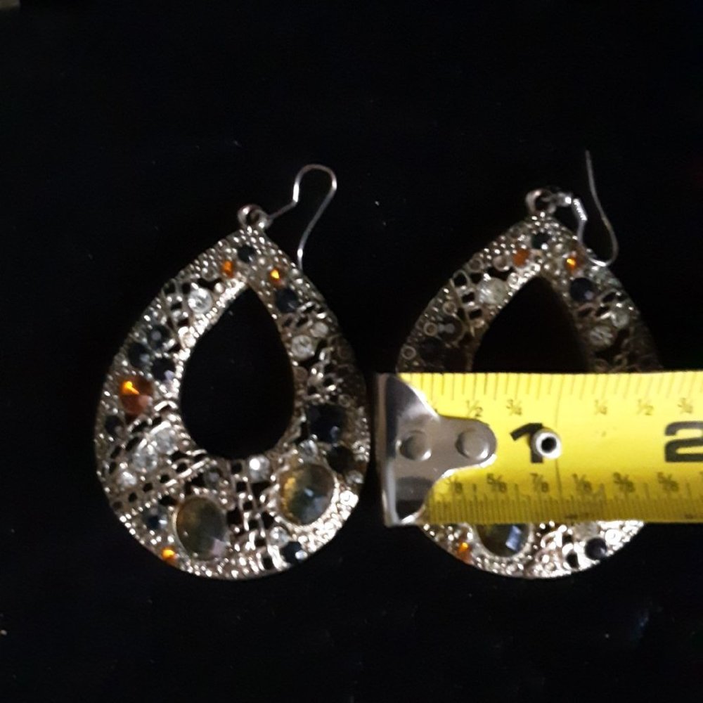 Drop Milti-Stone Earrings
